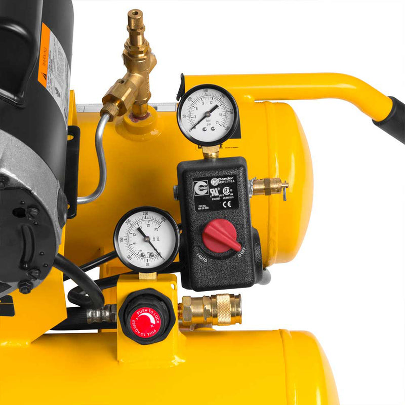 8-Gallon Air Compressor for Construction Equipment | Wheelbarrow Style | 5.7 CFM @ 90 PSI | 1.9 HP Motor | DEWALT