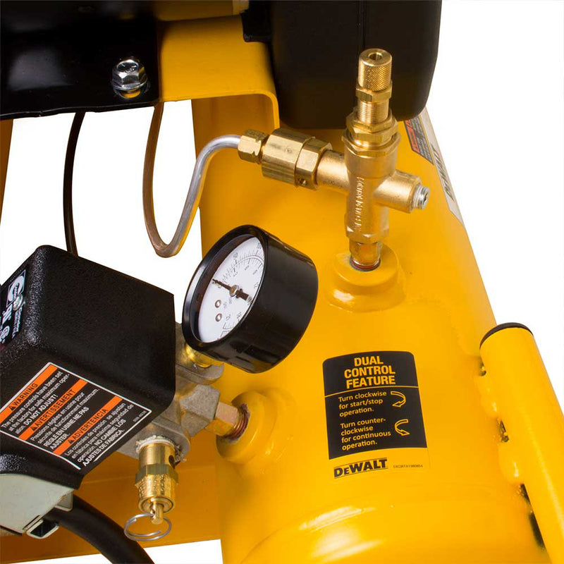 8-Gallon Air Compressor for Construction Equipment | Wheelbarrow Style | 5.7 CFM @ 90 PSI | 1.9 HP Motor | DEWALT