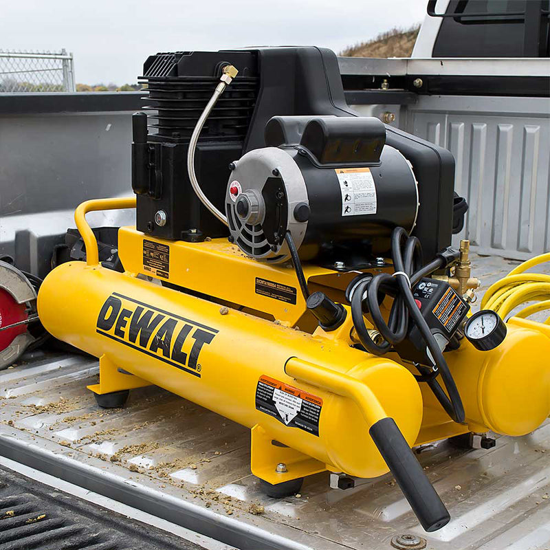 8-Gallon Air Compressor for Construction Equipment | Wheelbarrow Style | 5.7 CFM @ 90 PSI | 1.9 HP Motor | DEWALT