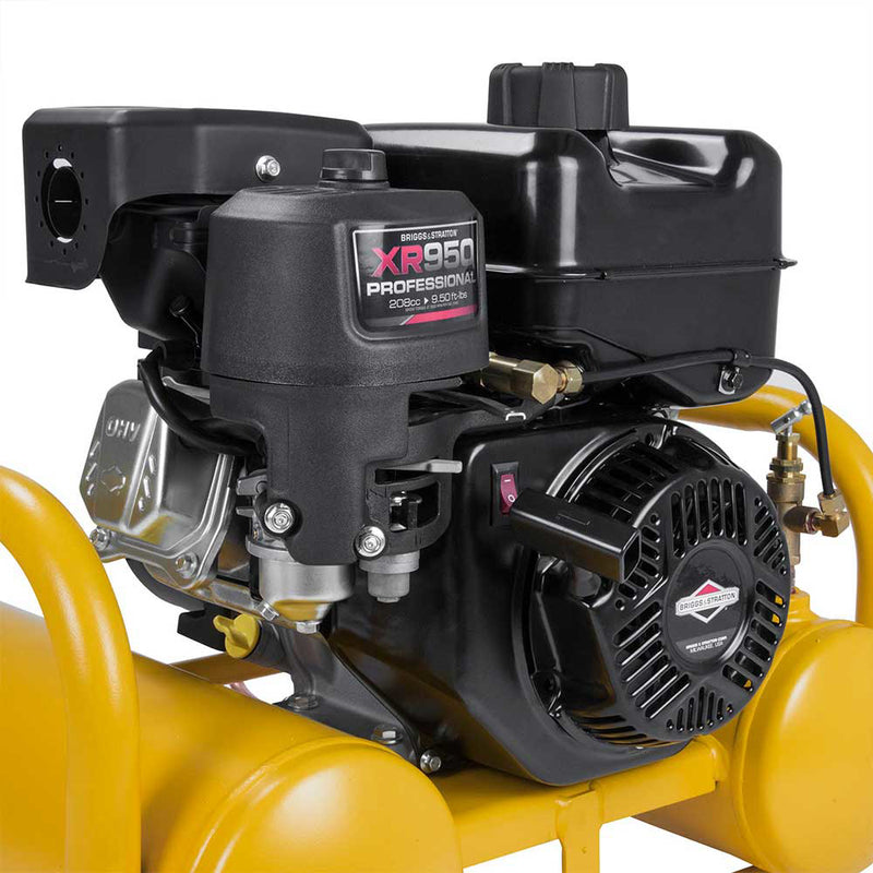 4-Gallon Gas Pontoon Air Compressor for Job Sites | 5.0 CFM @ 90 PSI | Honda GX160 Engine | DEWALT
