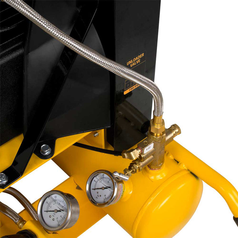 8-Gallon Air Compressor for Construction Sites | Honda GX160 Engine | 9.9 CFM at 90 PSI | Wheelbarrow Style | DEWALT