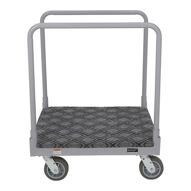 4-Wheel Cart for Material Handling | 1600-Lb Capacity | Carpeted Deck | Steel Construction | Strongway