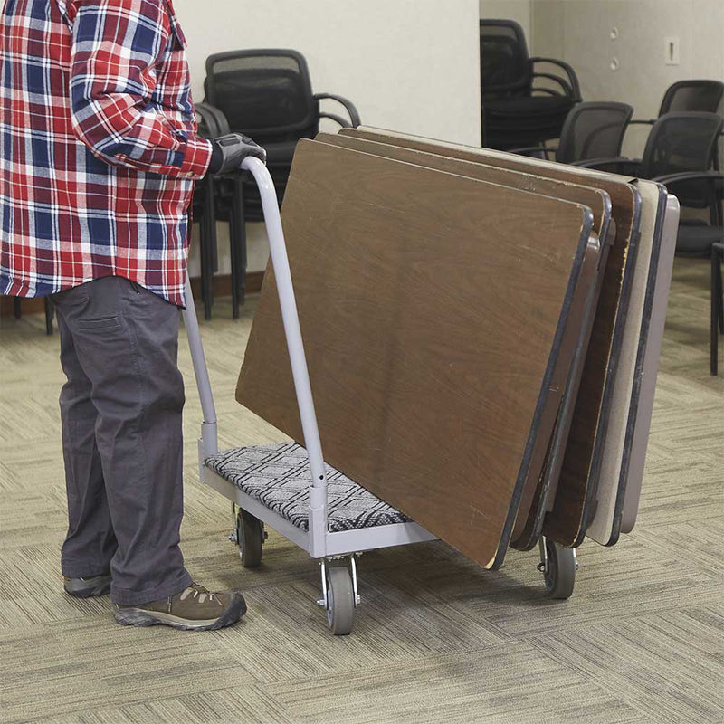 4-Wheel Cart for Material Handling | 1600-Lb Capacity | Carpeted Deck | Steel Construction | Strongway