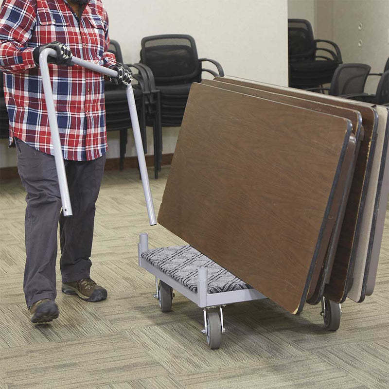 4-Wheel Cart for Material Handling | 1600-Lb Capacity | Carpeted Deck | Steel Construction | Strongway
