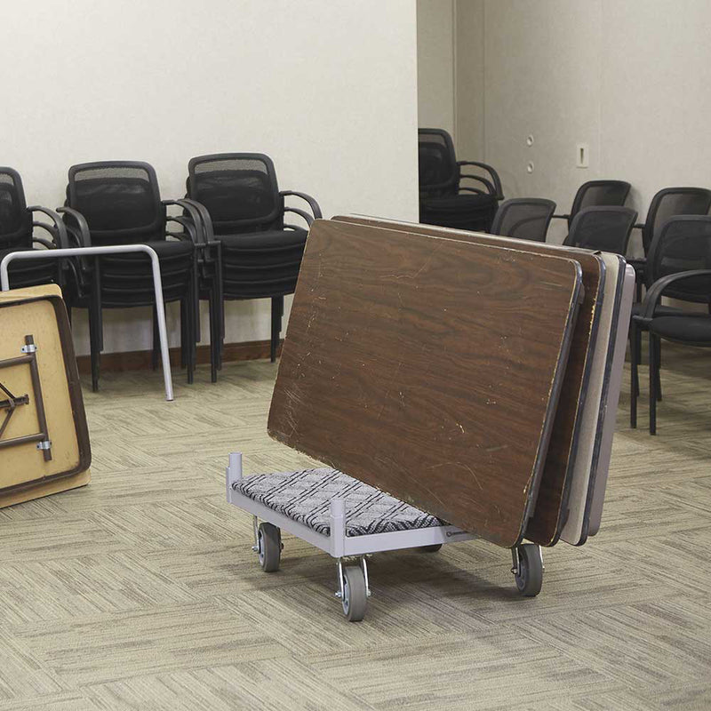 4-Wheel Cart for Material Handling | 1600-Lb Capacity | Carpeted Deck | Steel Construction | Strongway