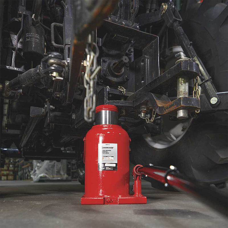 Hydraulic Bottle Jack for Heavy Equipment | 50-Ton Capacity | Welded Base | ASME PALD 2009 | Strongway