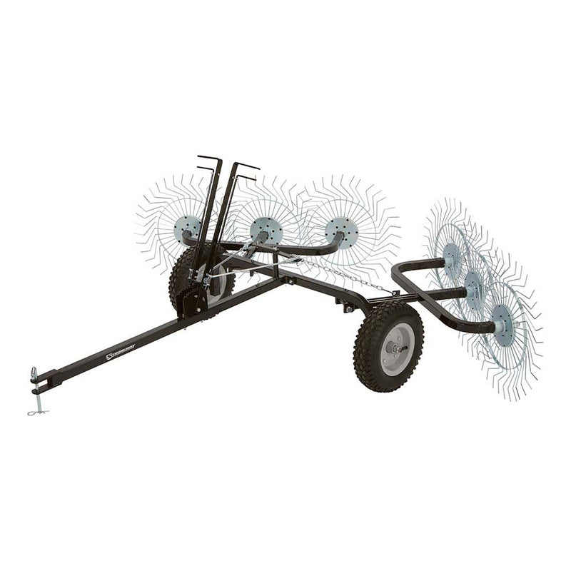 Acreage Rake for Tractor | 60" | 6 Tine Reels | Strongway