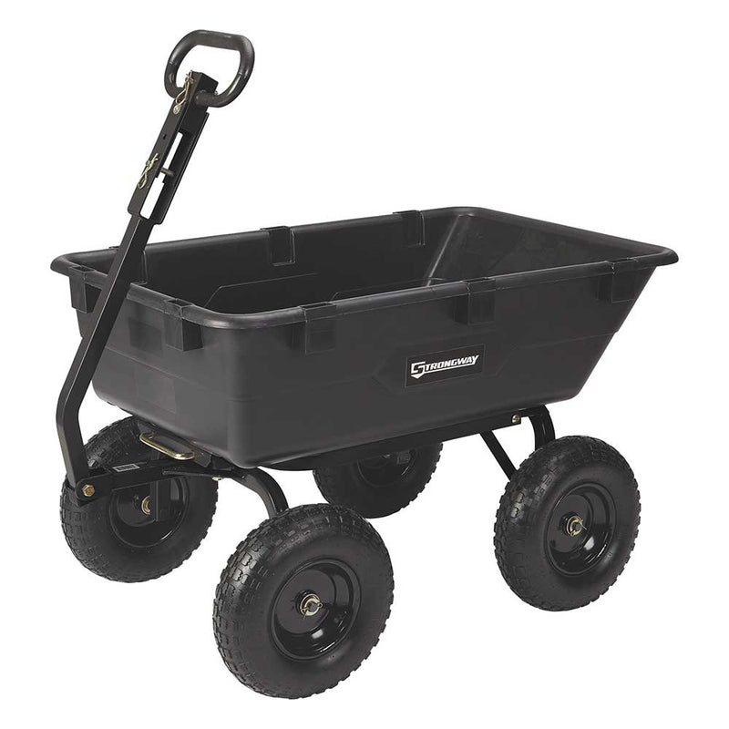 Garden Wagon | Yard Cart | 1,200 lb Capacity | 6 Cu Ft Bed | 13" Pneumatic Tires | Strongway