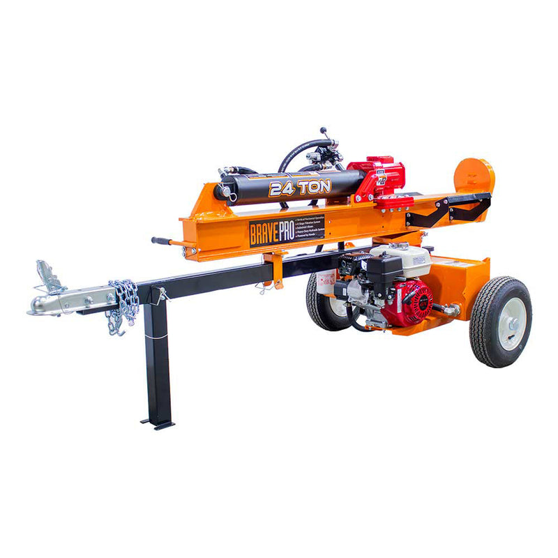 25 Ton Log Splitter for Wood Processing | Honda GX160 Engine | 48,000 lbs Force | Brave
