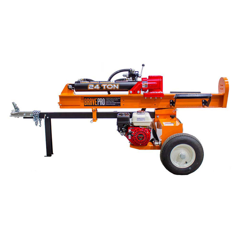 25 Ton Log Splitter for Wood Processing | Honda GX160 Engine | 48,000 lbs Force | Brave