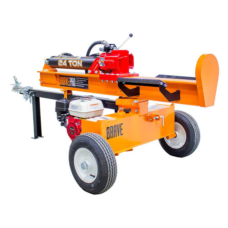 25 Ton Log Splitter for Wood Processing | Honda GX160 Engine | 48,000 lbs Force | Brave
