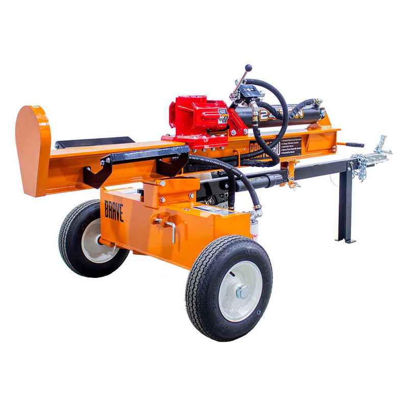 25 Ton Log Splitter for Wood Processing | Honda GX160 Engine | 48,000 lbs Force | Brave