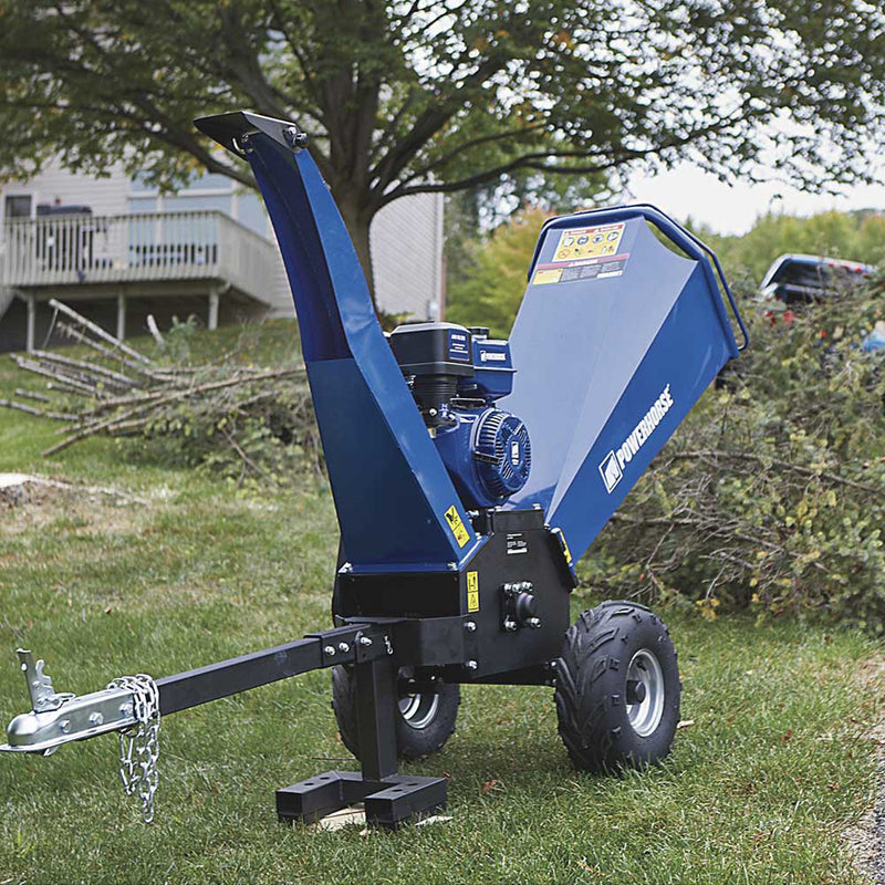 Towable Wood Chipper | 5-In. Capacity | 420cc Engine | 15 HP | Powerhorse