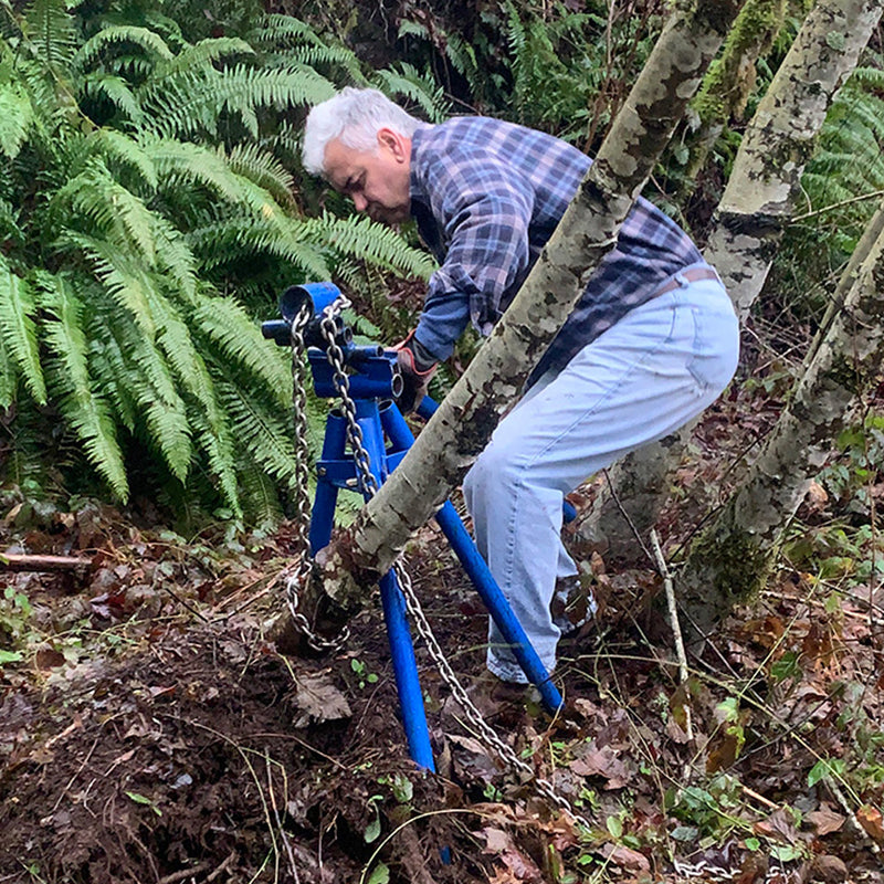 Manual Post Puller for Property Maintenance | Hand Operation | Engineered Tripod Base | NW Quik Pull