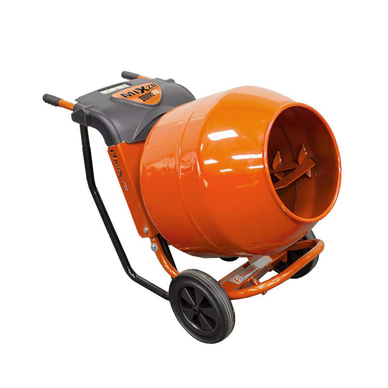 Electric Cement Mixer MIXZR for Portable Mixing | 5.5 Cu Ft | Steel Construction | Brave