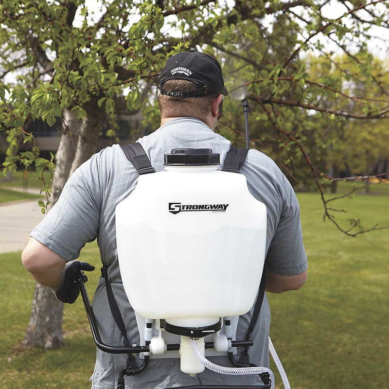 4-Gallon Backpack Sprayer | 90 PSI | Piston Pump | Professional Grade | Strongway