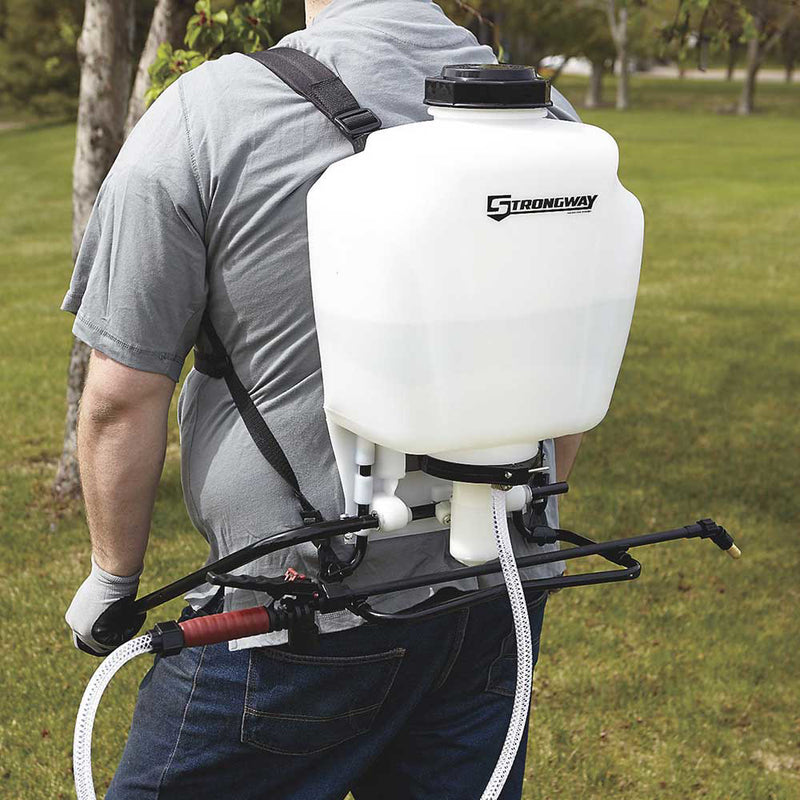 4-Gallon Backpack Sprayer | 90 PSI | Piston Pump | Professional Grade | Strongway