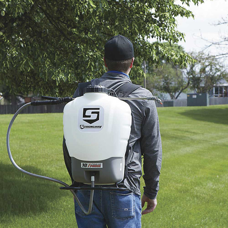 Li-Ion Backpack Sprayer for Agricultural Equipment | 4 Gal | 18V | Battery Powered | Strongway