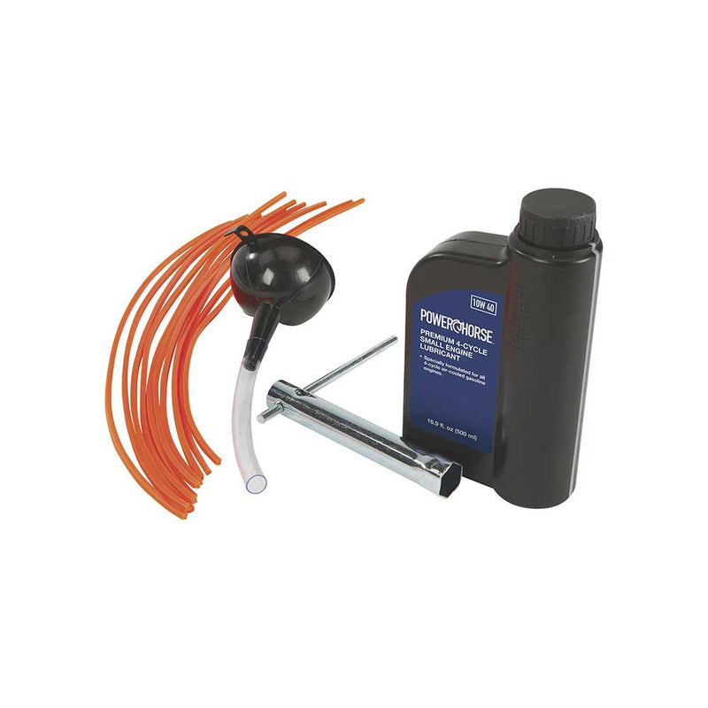 High Wheel Trimmer | Walk Behind Design | 173cc Engine | 4-Cycle Power | Powerhorse