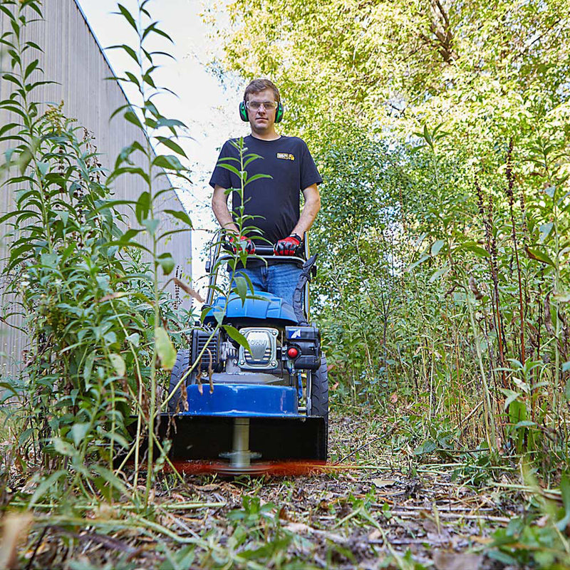 High Wheel Trimmer | Walk Behind Design | 173cc Engine | 4-Cycle Power | Powerhorse