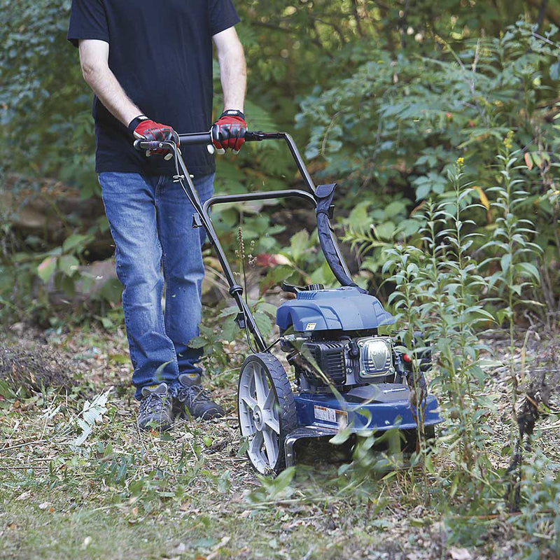 High Wheel Trimmer | Walk Behind Design | 173cc Engine | 4-Cycle Power | Powerhorse
