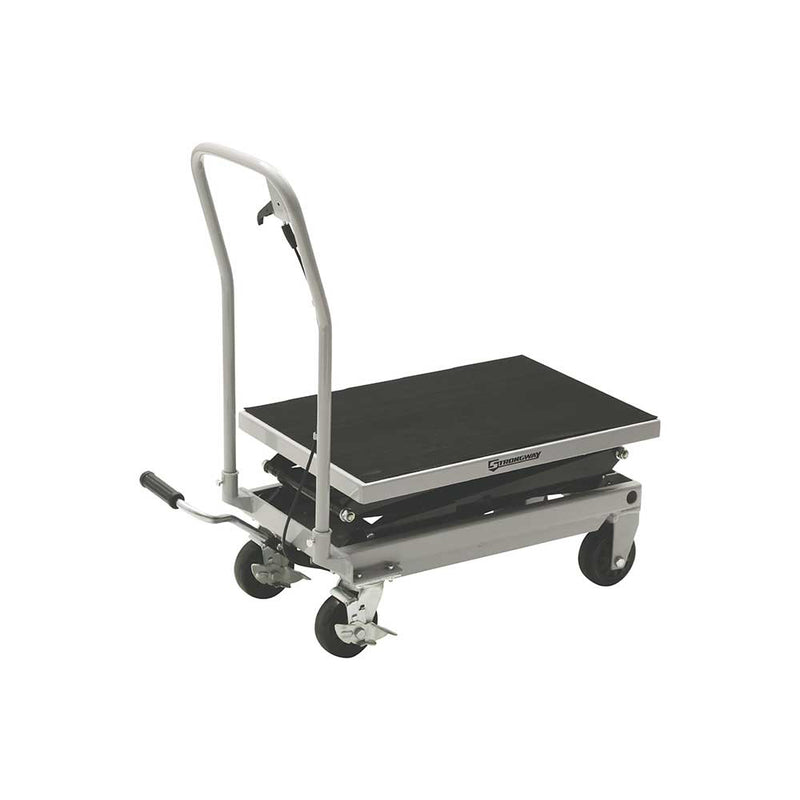2-Speed Hydraulic Lift Table Cart | 500 lb Capacity | 50-3/4" Lift Height | Strongway