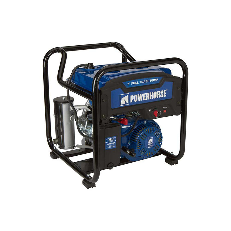 2 In. Trash Pump for Construction Applications | 183 GPM | 212cc OHV Engine | Extended Run | Powerhorse