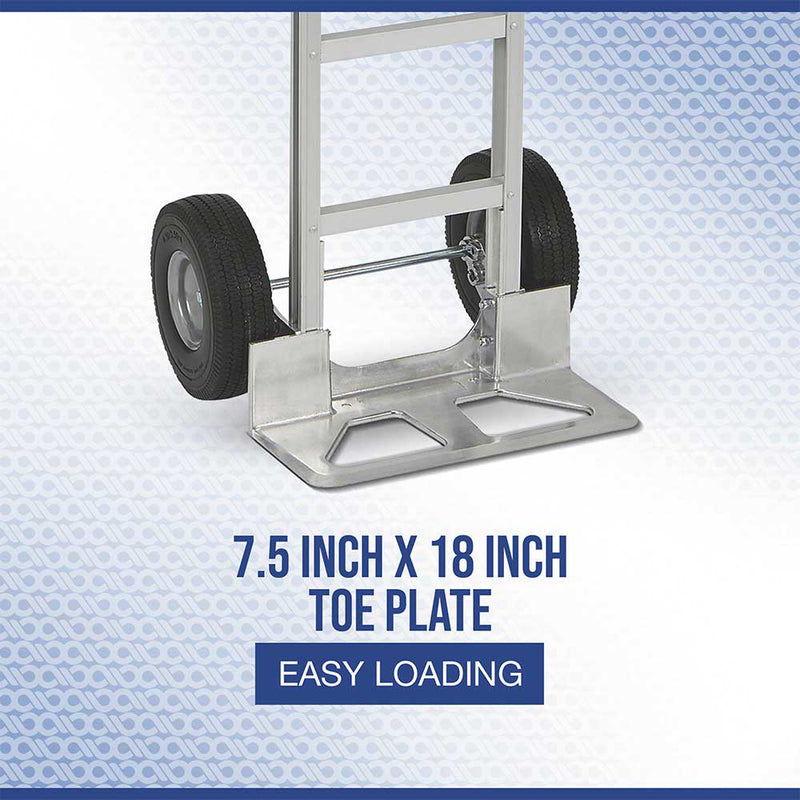 Aluminum Hand Truck for Material Handling | 600-Lb Capacity | Lightweight Construction | Strongway