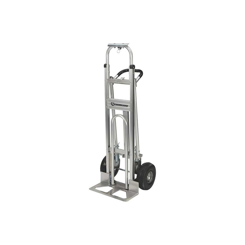 3-in-1 Aluminum Hand Truck for Material Handling | 550-770 Lb Capacity | Convertible Design | Lightweight Construction | Strongway