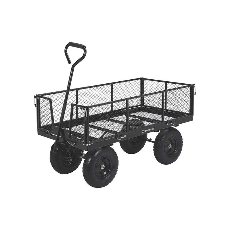 Steel Garden Wagon | Yard Cart | 1,400 Lb Capacity | 50" x 24" x 27" | Heavy Duty Steel | Strongway