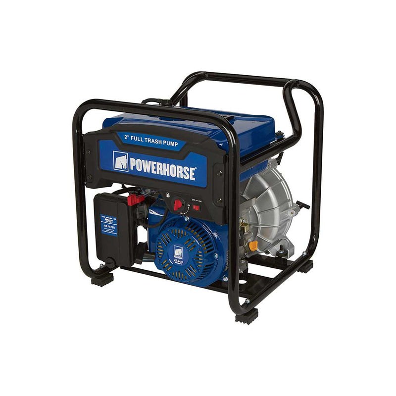 2 In. Trash Pump for Construction Applications | 183 GPM | 212cc OHV Engine | Extended Run | Powerhorse