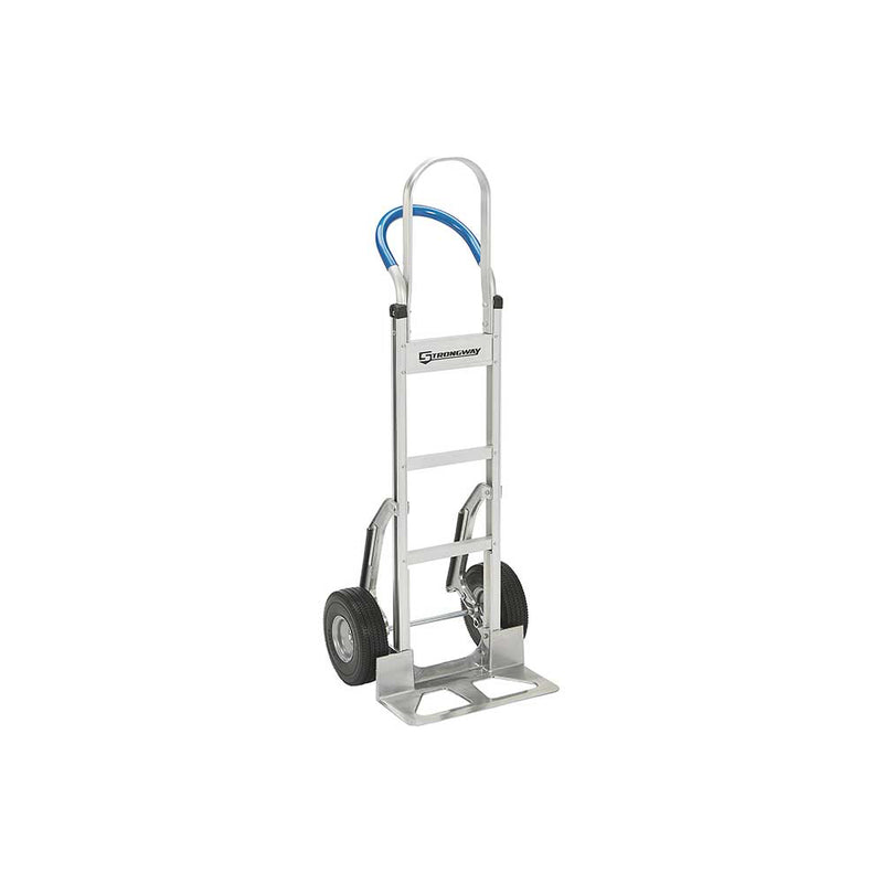 Aluminum Hand Truck with Stair Skid | 660-Lb Capacity | Professional Grade | Lightweight Construction | Strongway