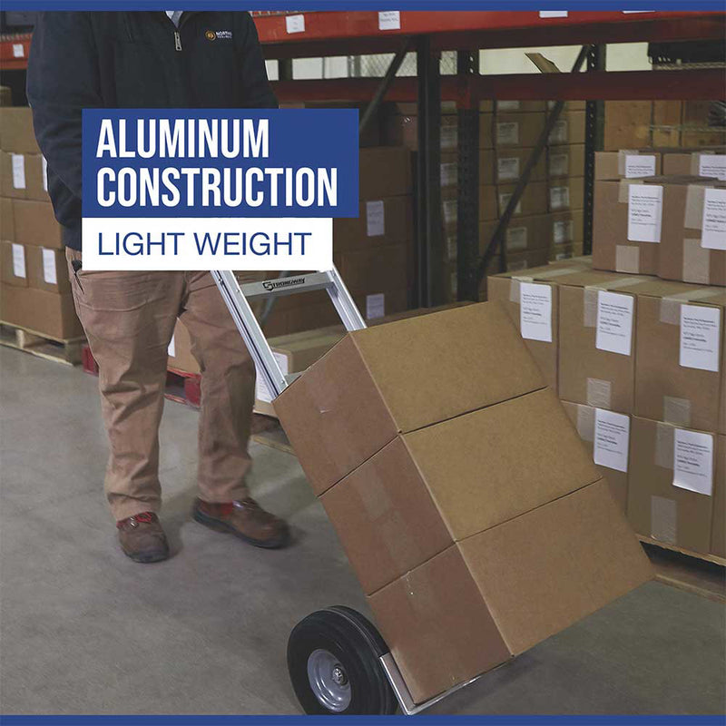 Aluminum Hand Truck for Material Handling | 600-Lb Capacity | Lightweight Construction | Strongway