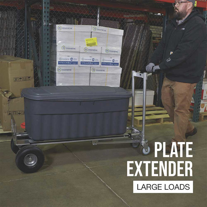 3-in-1 Aluminum Hand Truck for Material Handling | 550-770 Lb Capacity | Convertible Design | Lightweight Construction | Strongway