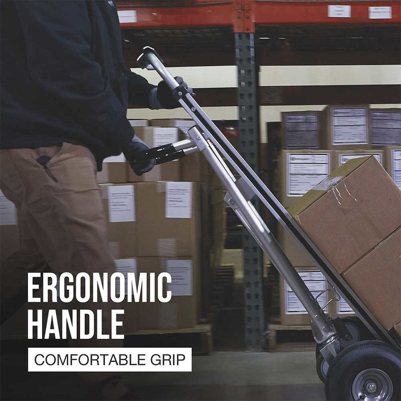 3-in-1 Aluminum Hand Truck for Material Handling | 550-770 Lb Capacity | Convertible Design | Lightweight Construction | Strongway