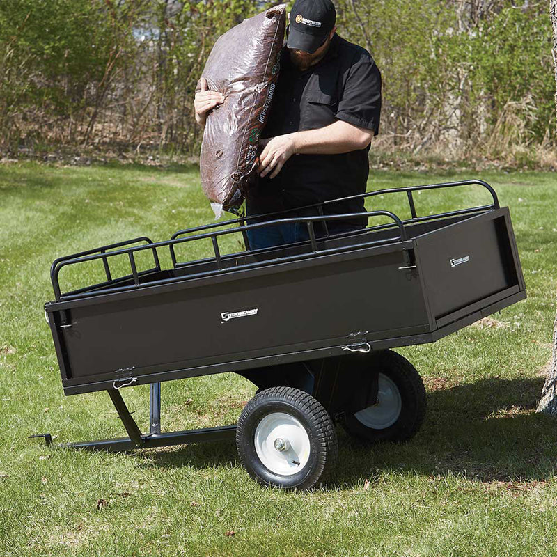 Steel ATV Trailer for ATVs | 1,200 lb Capacity | 18 Cu Ft | Heavy-Duty Steel Frame | Strongway