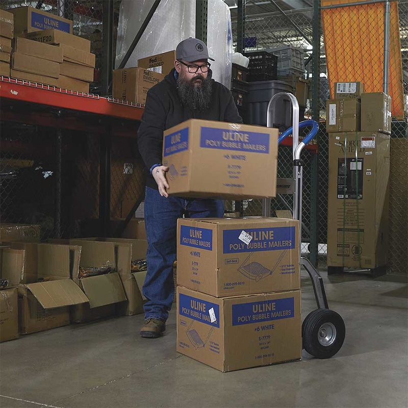 Aluminum Hand Truck with Stair Skid | 660-Lb Capacity | Professional Grade | Lightweight Construction | Strongway