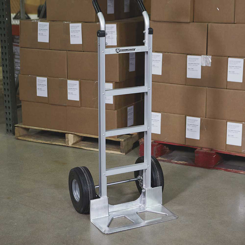 Aluminum Hand Truck for Material Handling | 600-Lb Capacity | Lightweight Construction | Strongway