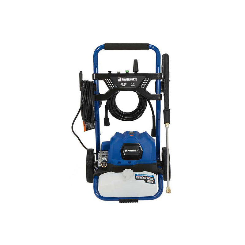 Electric Pressure Washer | Professional Grade | 2,000 PSI | 1.2 GPM | Quiet Operation | Powerhorse