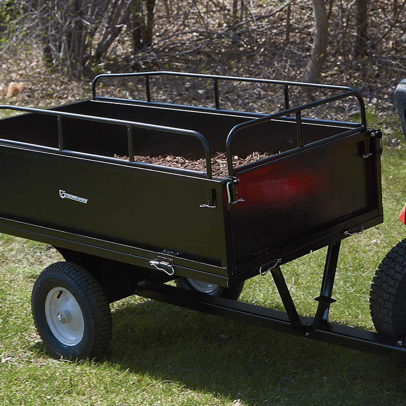 Steel ATV Trailer for ATVs | 1,200 lb Capacity | 18 Cu Ft | Heavy-Duty Steel Frame | Strongway