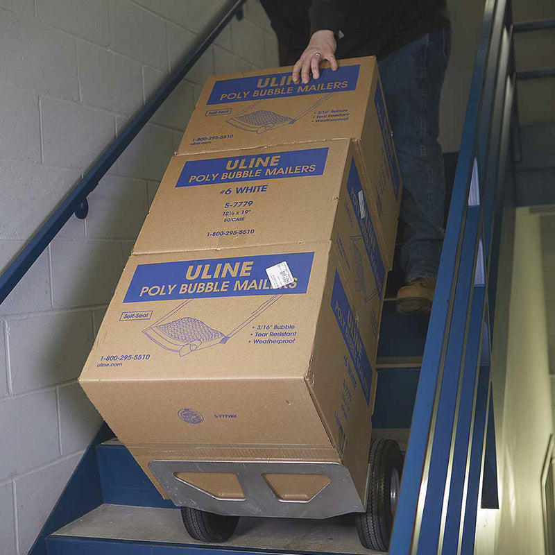 Aluminum Hand Truck with Stair Skid | 660-Lb Capacity | Professional Grade | Lightweight Construction | Strongway