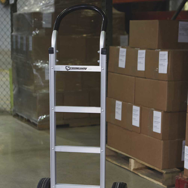 Aluminum Hand Truck for Material Handling | 600-Lb Capacity | Lightweight Construction | Strongway