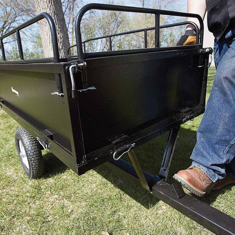 Steel ATV Trailer for ATVs | 1,200 lb Capacity | 18 Cu Ft | Heavy-Duty Steel Frame | Strongway