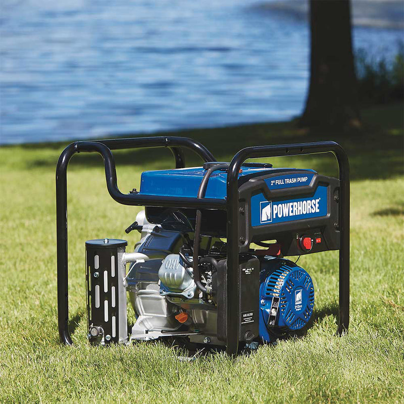 2 In. Trash Pump for Construction Applications | 183 GPM | 212cc OHV Engine | Extended Run | Powerhorse