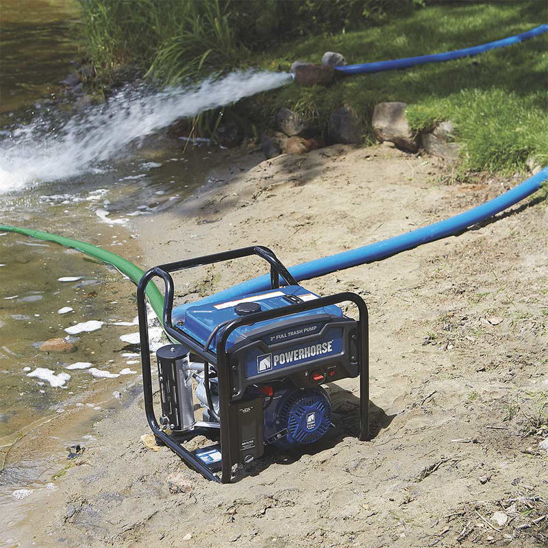 2 In. Trash Pump for Construction Applications | 183 GPM | 212cc OHV Engine | Extended Run | Powerhorse
