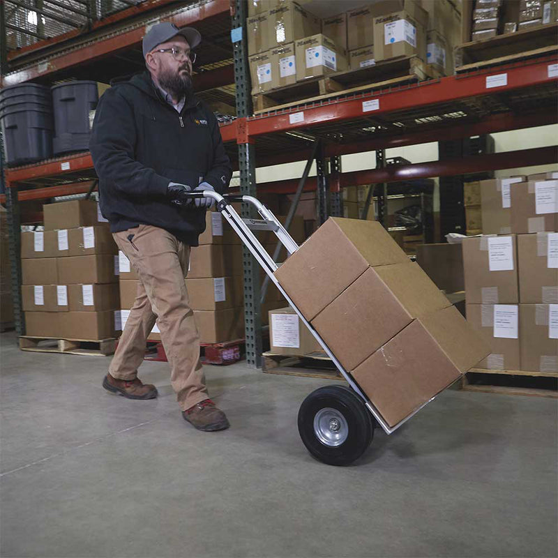 Aluminum Hand Truck for Material Handling | 600-Lb Capacity | Lightweight Construction | Strongway