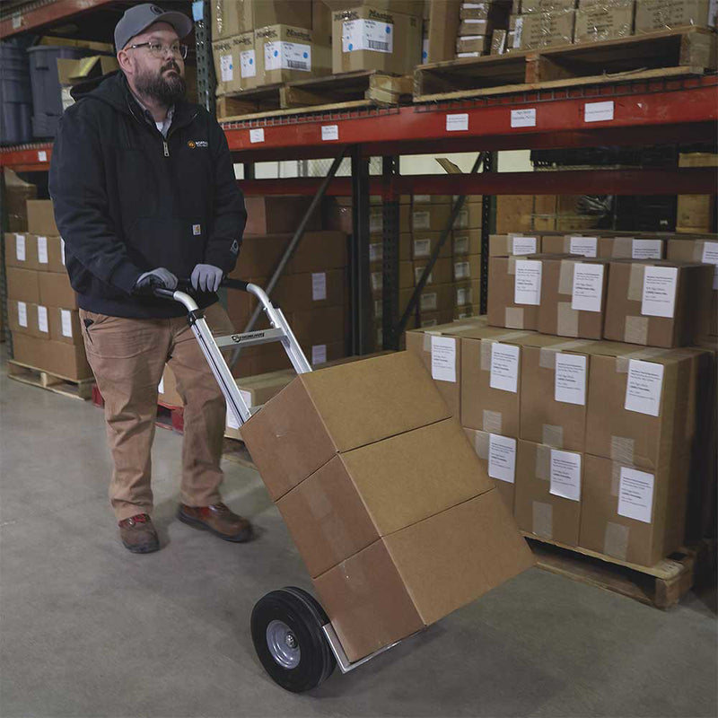 Aluminum Hand Truck for Material Handling | 600-Lb Capacity | Lightweight Construction | Strongway