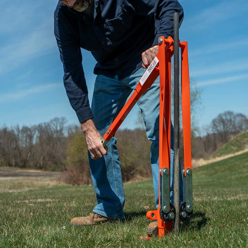 Post Puller for Manual Operation | 36-Inch | Large Frame | Telescoping Handle | Titan