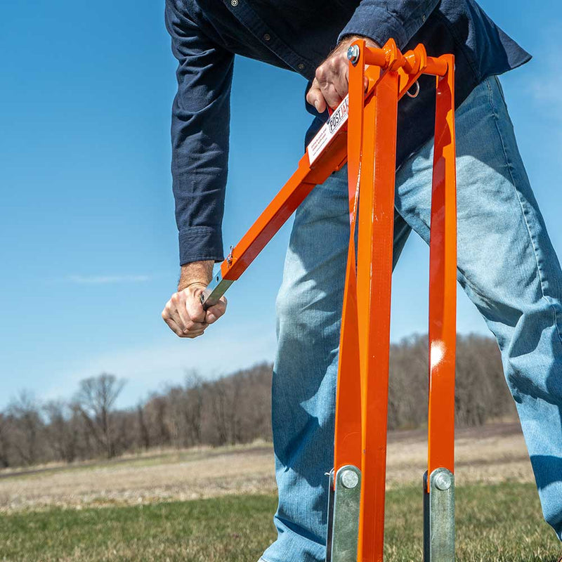 Post Puller for Manual Operation | 36-Inch | Large Frame | Telescoping Handle | Titan