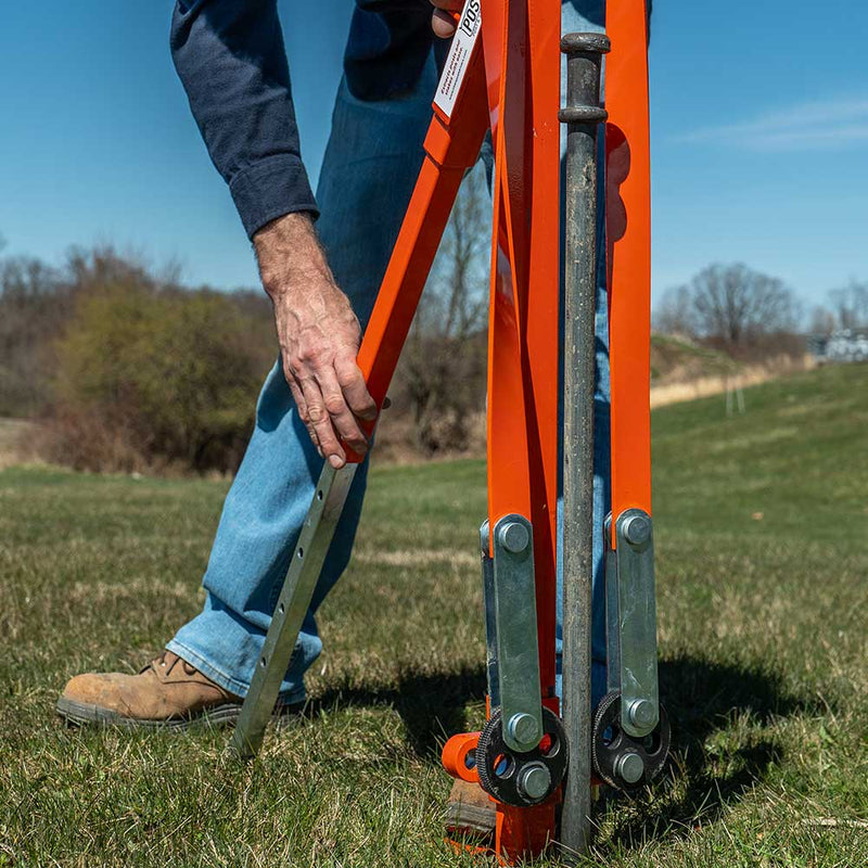 Post Puller for Manual Operation | 36-Inch | Large Frame | Telescoping Handle | Titan